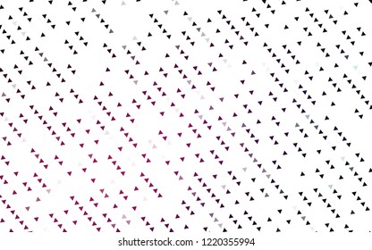 Light Pink vector cover in polygonal style. Abstract gradient illustration with triangles. Pattern can be used for websites.