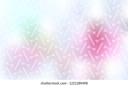 Light Pink vector cover with polygonal style. Beautiful illustration with triangles in nature style. Template for wallpapers.
