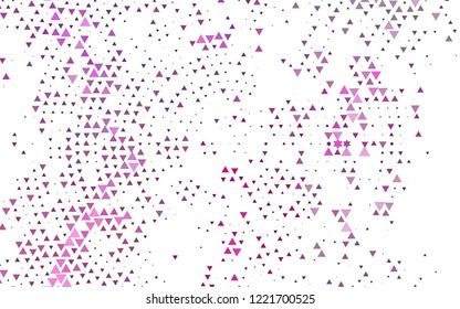 Light Pink vector cover in polygonal style. Abstract gradient illustration with triangles. Pattern can be used for websites.
