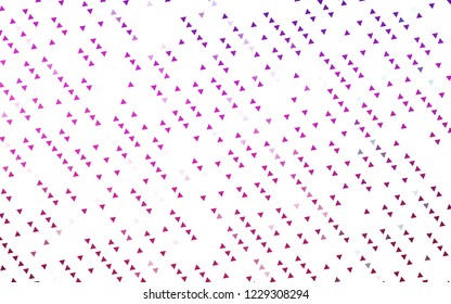 Light Pink vector cover in polygonal style. Modern abstract illustration with colorful triangles. Modern template for your landing page.