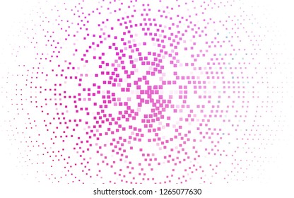 Light Pink vector cover in polygonal style. Decorative design in abstract style with rectangles. Modern template for your landing page.