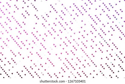 Light Pink vector cover in polygonal style. Decorative design in abstract style with triangles. Pattern can be used for websites.