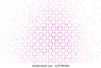 Light Pink vector cover in polygonal style. Decorative design in abstract style with triangles. Pattern for commercials.
