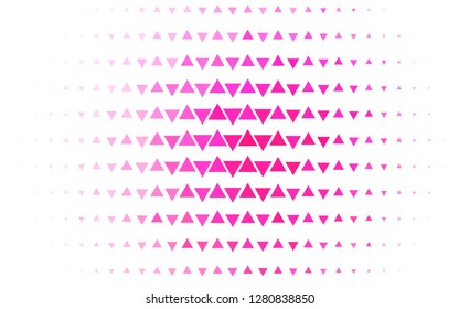 Light Pink vector cover in polygonal style. Modern abstract illustration with colorful triangles. Pattern for busines ad, booklets, leaflets