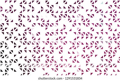 Light Pink vector cover in polygonal style. Glitter abstract illustration with triangular shapes. Best design for your ad, poster, banner.