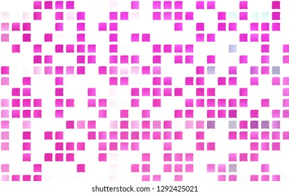 Light Pink vector cover in polygonal style. Beautiful illustration with rectangles and squares. Best design for your ad, poster, banner.