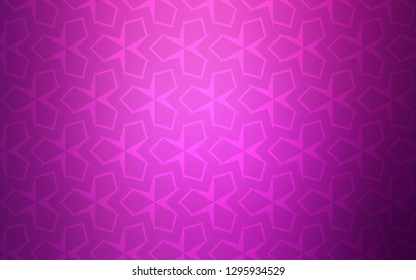 Light Pink vector cover in polygonal style. Beautiful illustration with rectangles and squares. The template can be used as a background.