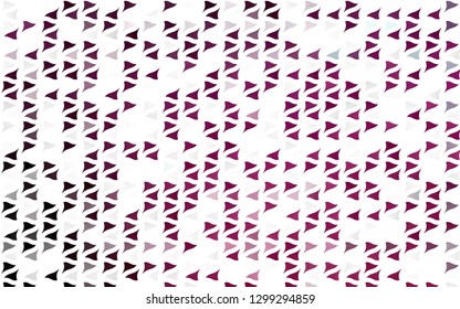 Light Pink vector cover in polygonal style. Decorative design in abstract style with triangles. Template for wallpapers.