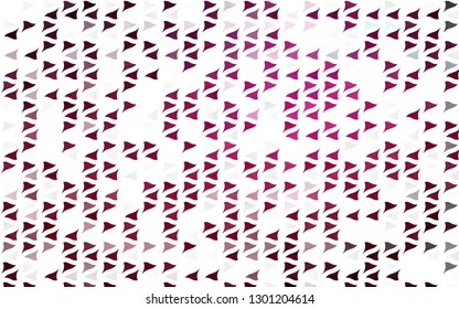 Light Pink vector cover in polygonal style. Illustration with set of colorful triangles. Pattern can be used for websites.
