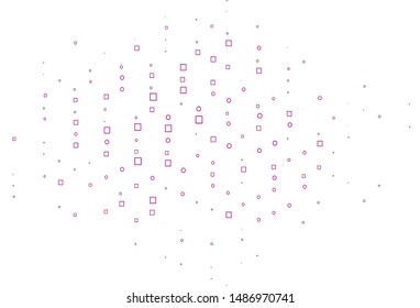 Light Pink vector cover with polygonal style. Illustration with set of colorful rectangles. Background for cell phones.