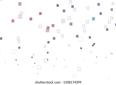 Light Pink vector cover with polygonal style. Beautiful illustration with rectangles and squares. Pattern for websites, landing pages.