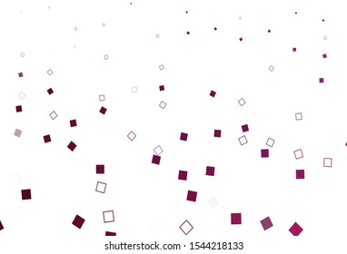Light Pink vector cover with polygonal style. Decorative design in abstract style with rectangles. Pattern for websites, landing pages.