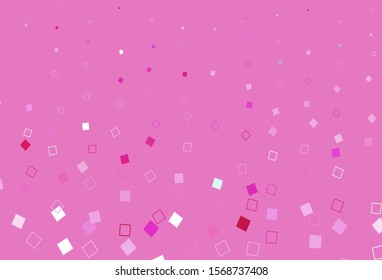 Light Pink vector cover with polygonal style. Rectangles on abstract background with colorful gradient. Pattern for websites, landing pages.