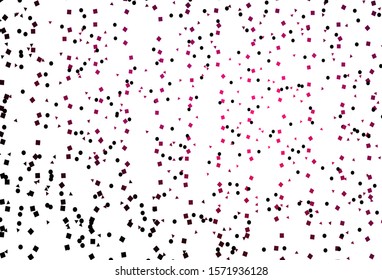 Light Pink vector cover in polygonal style with circles. Illustration with colorful circles, triangles, rectangles. Pattern for busines ad, booklets, leaflets