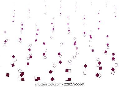 Light Pink vector cover with polygonal style. Modern abstract illustration with colorful rectangles. Pattern for busines booklets, leaflets.