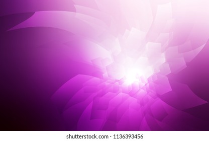 Light Pink vector cover with set of hexagons. Illustration with set of colorful hexagons. Beautiful design for your business advert.