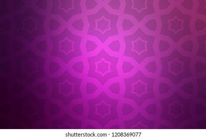 Light Pink vector cover with small and big stars. Decorative illustration with stars on abstract template. Best design for your ad, poster, banner.