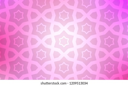Light Pink vector cover with small and big stars. Blurred decorative design in simple style with stars. Pattern for websites, landing pages.