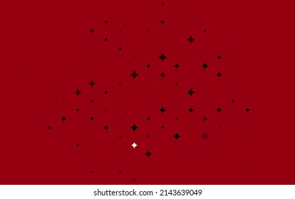 Light Pink vector cover with small and big stars. Modern geometrical abstract illustration with stars. The pattern can be used for websites.