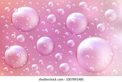 Light Pink vector cover with spots. Abstract illustration with colored bubbles in nature style. The pattern can be used for ads, leaflets of liquid.
