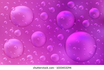 Light Pink vector cover with spots. Modern abstract illustration with colorful water drops. The pattern can be used for beautiful websites.