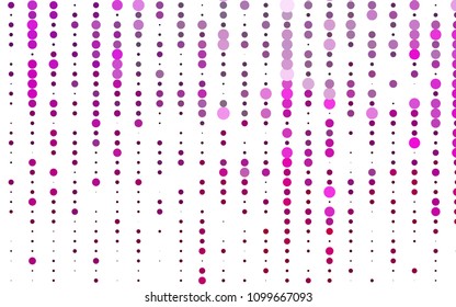 Light Pink vector  cover with spots. Modern abstract illustration with colorful water drops. Pattern can be used as texture of water, rain drops.