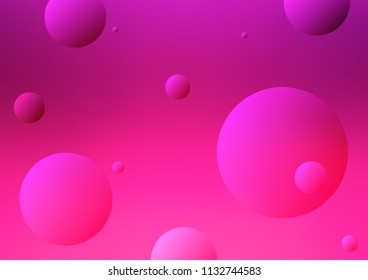Light Pink vector cover with spots. Glitter abstract illustration with blurred drops of rain. Completely new template for your brand book.