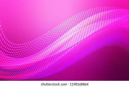 Light Pink vector cover with spots, lines. Abstract illustration with colorful discs and triangles. Pattern for beautiful websites.