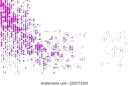 Light Pink vector cover with spots. Blurred bubbles on abstract background with colorful gradient. Pattern for ads, leaflets.