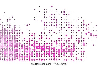 Light Pink vector cover with spots. Modern abstract illustration with colorful water drops. Pattern for ads, leaflets.