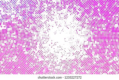 Light Pink vector cover with spots. Modern abstract illustration with colorful water drops. Pattern of water, rain drops.