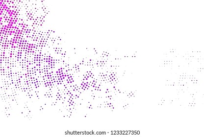 Light Pink vector cover with spots. Blurred decorative design in abstract style with bubbles. Design for business adverts.