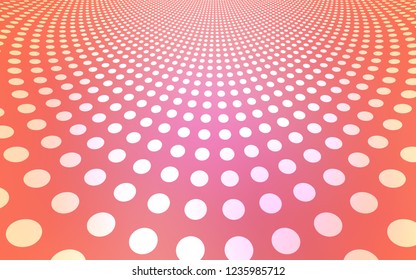 Light Pink vector cover with spots. Blurred decorative design in abstract style with bubbles. Beautiful design for your business advert.