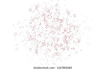 Light Pink vector cover with spots. Illustration with set of shining colorful abstract circles. Template for your brand book.
