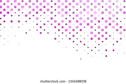 Light Pink vector cover with spots. Blurred decorative design in abstract style with bubbles. Pattern for ads, leaflets.