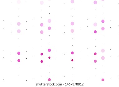 Light Pink vector cover with spots. Beautiful colored illustration with blurred circles in nature style. Completely new template for your brand book.