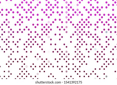 Light Pink vector cover with spots. Blurred bubbles on abstract background with colorful gradient. Template for your brand book.