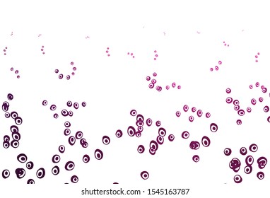Light Pink vector cover with spots. Beautiful colored illustration with blurred circles in nature style. Template for your brand book.