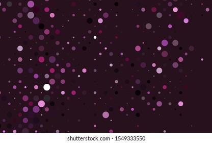 Light Pink vector cover with spots. Modern abstract illustration with colorful water drops. Pattern for ads, leaflets.