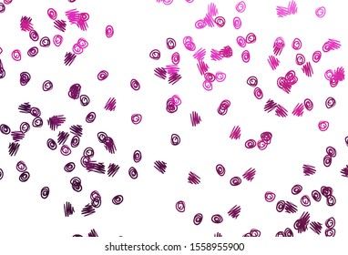 Light Pink vector cover with spots. Abstract illustration with colored bubbles in nature style. Completely new template for your brand book.