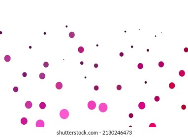 Light Pink vector cover with spots. Blurred bubbles on abstract background with colorful gradient. Design for business adverts.