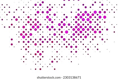 Light Pink vector cover with spots. Glitter abstract illustration with blurred drops of rain. Design for business adverts.