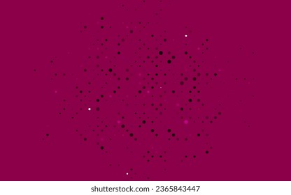 Light Pink vector cover with spots. Abstract illustration with colored bubbles in nature style. Pattern for ads, booklets.