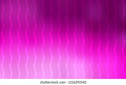Light Pink vector cover with stright stripes. Decorative shining illustration with lines on abstract template. The pattern for ad, booklets, leaflets.
