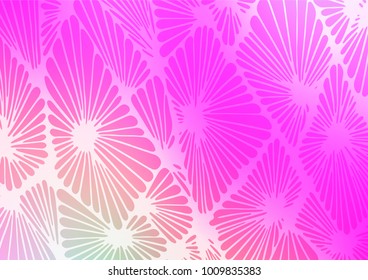 Light Pink vector doodle blurred pattern. Creative illustration in blurred style with doodles and Zen tangles. The doodle design can be used for your web site.