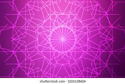 Light Pink vector doodle blurred pattern. Blurred decorative design in Indian style with lines drown by child. The elegant pattern can be used as a part of a brand book.