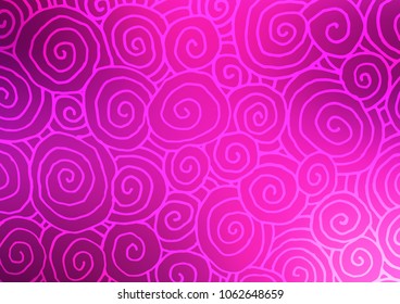 Light Pink vector doodle blurred background. Modern geometrical abstract illustration with doodles. Brand-new style for your business design.