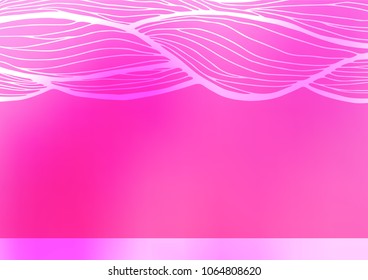 Light Pink vector doodle blurred template. Brand-new colored illustration in blurry style with doodles. The doodle design can be used for your web site.