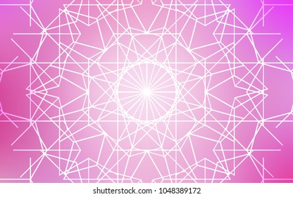 Light Pink vector doodle bright template. Colorful abstract illustration with lines drawn by child in Asian style. The textured pattern can be used for website.