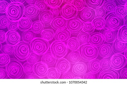 Light Pink vector doodle bright template. A completely new color illustration in doodle style with roses. The doodle design can be used for your web site.
